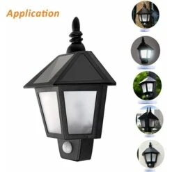 Solaire Alimenté Capteur De Mouvement Mur Lumières Extérieure De Sécurité Appliques LED Lanterne Lampe Pour Jardin Terrasse Patio -OSRAM || EUROPALAMP Soldes Boutique 88330970 4