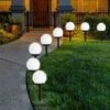 Lumière Solaire Pathway, Paquet De 6/8 Projecteur Extérieur En Forme De Boule De Lumière De Jardin Etanche à Energie Solaire Pour Patio, Cour, Passerelle, Pelouse (8) -OSRAM || EUROPALAMP Soldes Boutique 88332714 1