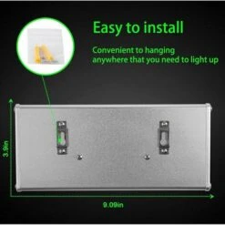 1100 Lm 46 LED 4500mAh, Applique Murale Solaire Extérieure, Coque En Alliage D'aluminium, Détecteur De Mouvement, Veilleuse étanche Sans Fil, 4 Modes Intelligents (lumière Blanche Chaude) -OSRAM || EUROPALAMP Soldes Boutique 88621759 5