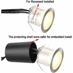 Lot De 16 Spot LED Encastrable Extérieur, IP67 Étanche, Ø 32mm, Spots à Encastrer Extérieur Pour Terrasse Bois Piscine Jardin Escaliers Deck En Bois (16 Led Blanc Chaud 2800k) 8 Lot De 16 Spot LED Encastrable Extérieur, IP67 Étanche, Ø 32mm, Spots à Encastrer Extérieur Pour Terrasse Bois Piscine Jardin Escaliers Deck En Bois (16 Led Blanc Chaud 2800k) -OSRAM || EUROPALAMP Soldes Boutique 88836345 2