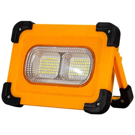 Projecteur LED Rechargeable Lampe Chantier 100W Projecteur Portable Avec Pannea Solaire 4 Modes Super Brillant Lampe De Travail Avec Batterie Pour Camping, Bricolage 3 Projecteur LED Rechargeable Lampe Chantier 100W Projecteur Portable Avec Pannea Solaire 4 Modes Super Brillant Lampe De Travail Avec Batterie Pour Camping, Bricolage