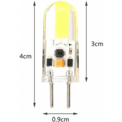 Ampoule GY6.35-3W Silicone -COB AC / DC12V, Blanc Pur - Blanc Pur -OSRAM || EUROPALAMP Soldes Boutique 88886840 3