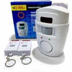 Alarme Sirène Sans Fil Sécurité Infrarouge IR PIR Capteur Détecteur De Mouvement 2 Télécommande -OSRAM || EUROPALAMP Soldes Boutique 89386303 5