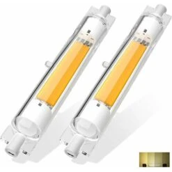 Chaque Ampoule LED R7S 118mm 30W COB à économie D'énergie à Intensité Variable équivalent à Une Ampoule Halogène J118mm 300W Blanc Chaud 3000K Sans Scintillement