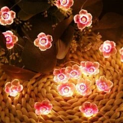 Guirlande Lumineuse Avec 40 LED 4M En Forme De Fleur De Cerisier Rose, USB Et à Piles, Pour Noël, Chambre De Fille, Chambre à Coucher, Intérieur, Extérieur, Mariage, Saint-Valentin -OSRAM || EUROPALAMP Soldes Boutique 89616991 3