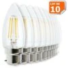 Lot De 10 Ampoules Led Flamme 4 Watt (éq. 42 Watt) Culot B22 à Baïonnette -OSRAM || EUROPALAMP Soldes Boutique 8971378 1