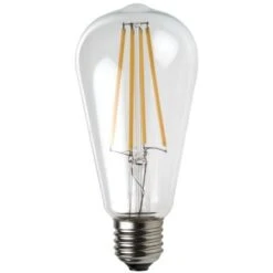 Lot De 5 Ampoules Led Filament ST64 Style Edison Teardrop 7 Watt (eq.52 Watt) Culot E27 -OSRAM || EUROPALAMP Soldes Boutique 8973814 2