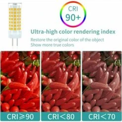 6W G6.35/GY6.35 Ampoule LED 690LM Blanc Chaud 3000K, Bi-Pin Base, Equivalent à Ampoule Halogène 75W,AC/DC 90-265V,pour Comptoirs, Plafonniers Etc (2 Paquet) -OSRAM || EUROPALAMP Soldes Boutique 90749971 4
