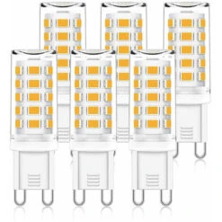 Lot De 6 Ampoules LED G9 3.5W 40W Équivalent Ampoules à Halogène 400LM Blanc Froid 6000K