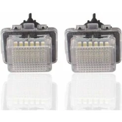 Éclairage De Plaque D'immatriculation 24-3528-SMD Assemblage De Lampe Pour Cette Classe Cl Sans Erreur 3 W 18 LED Blanc Lot De 2 Feux De Plaque D'immatriculation