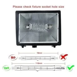 Lot De 5 R7S Ampoule Halogène 118mm 200W 230V, Tige Halogène R7S 118mm, Ampoule Halogène R7s Lampe Tige Halogène Dimmable Pour Spot De Bâtiment, Eclairage Paysage De Travail, Eclairage Salon -OSRAM || EUROPALAMP Soldes Boutique 91087127 4