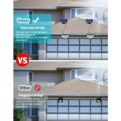 Lampes Solaires D'extérieur 106 LED Avec Détecteur De Mouvement, étanchéité IP65, Angle D'éclairage 120 °, Applique Murale Solaire Pour Jardin Avec Câble De 5 M -OSRAM || EUROPALAMP Soldes Boutique 91415893 3