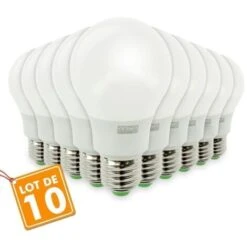 Lot De 10 Ampoules LED E27 9W Eq 60W 806m Blanc Froid -OSRAM || EUROPALAMP Soldes Boutique 9181218 2