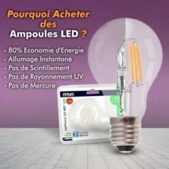 Lot De 10 Ampoules LED E27 9W Eq 60W 806m Blanc Froid -OSRAM || EUROPALAMP Soldes Boutique 9181218 3