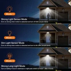 Lot De 2 Projecteurs Solaires Extérieurs 138 LED 2200 Lm Avec Télécommande, étanche IP65, 3 Têtes Réglables, Grand Angle 270°, Lumière De Sécurité Sans Fil Pour Garage, Terrasse, Porche, Jardin -OSRAM || EUROPALAMP Soldes Boutique 91949179 4