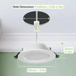 Lot De 10 Spot Led Encastrable Extra Plat, Ip44 Led Spot Salle De Bain, 5w 310lm Blanc Neutre 4000k, Ultra-Mince 35mm, Spot Led Extra Plat, Spot Led Intégrée Ac85-265v, Pour Cuisine Chambre 10 Lot De 10 Spot Led Encastrable Extra Plat, Ip44 Led Spot Salle De Bain, 5w 310lm Blanc Neutre 4000k, Ultra-Mince 35mm, Spot Led Extra Plat, Spot Led Intégrée Ac85-265v, Pour Cuisine Chambre -OSRAM || EUROPALAMP Soldes Boutique 92004633 4