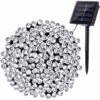FlkwoH Guirlande Solaire Extérieure, BrizLabs 20M 200 LED Guirlande Lumineuse Noël Solaire Étanche 8 Modes Décoratives Pour Jardin Patio Arbres Clôture Maison Fête Mariage (Blanc Froid)