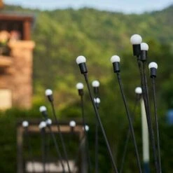 Lumière LED Solaire En Forme De Luciole étanche Décoration De Jardin Extérieur Lumière De Paysage Décorative, Lumière De Couleur Chaude, 6 Lumières -OSRAM || EUROPALAMP Soldes Boutique 92614905 5