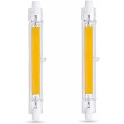 Ampoule LED R7S 118 Mm 20 W Blanc Froid 6000 K, 2000 Lm, Non Dimmable, Ampoule LED COB Mince R7S 118 Mm Pour Lampe Murale/sol, Paquet De 2