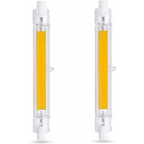 Ampoule LED R7S 118 Mm 20 W Blanc Froid 6000 K, 2000 Lm, Non Dimmable, Ampoule LED COB Mince R7S 118 Mm Pour Lampe Murale/sol, Paquet De 2 3 Ampoule LED R7S 118 Mm 20 W Blanc Froid 6000 K, 2000 Lm, Non Dimmable, Ampoule LED COB Mince R7S 118 Mm Pour Lampe Murale/sol, Paquet De 2