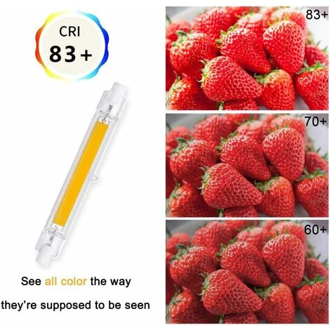 Ampoule LED R7S 118 Mm 20 W Blanc Froid 6000 K, 2000 Lm, Non Dimmable, Ampoule LED COB Mince R7S 118 Mm Pour Lampe Murale/sol, Paquet De 2 5 Ampoule LED R7S 118 Mm 20 W Blanc Froid 6000 K, 2000 Lm, Non Dimmable, Ampoule LED COB Mince R7S 118 Mm Pour Lampe Murale/sol, Paquet De 2 – Image 3