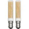 Lot De 2 Ampoules LED B15D 230 V Blanc Chaud 7,5 W De Rechange 120 W 100 W 70 W Halogène 1150 Lm 3000 K Non Dimmable Transparent -OSRAM || EUROPALAMP Soldes Boutique 93343496 1