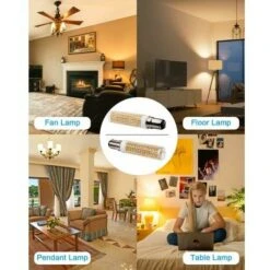 Lot De 2 Ampoules LED B15D 230 V Blanc Chaud 7,5 W De Rechange 120 W 100 W 70 W Halogène 1150 Lm 3000 K Non Dimmable Transparent -OSRAM || EUROPALAMP Soldes Boutique 93343496 4