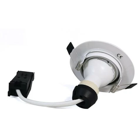 EUROPALAMP 20 Spots Encastrable Orientable BLANC Avec GU10 LED De 7W Eqv. 56W Blanc Chaud 2700K 4 EUROPALAMP 20 Spots Encastrable Orientable BLANC Avec GU10 LED De 7W Eqv. 56W Blanc Chaud 2700K – Image 2