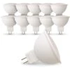 Lot De 10 Ampoules LED GU5.3 MR16 12V 5W Eq 40W Température De Couleur: Blanc Chaud 2700K -OSRAM || EUROPALAMP Soldes Boutique 9356745 1