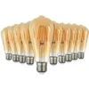 Lot De 10 AMPOULES LED E27 7W ST64 2200K Type Edison Température De Couleur: Blanc Chaud 2200K -OSRAM || EUROPALAMP Soldes Boutique 9356752 1