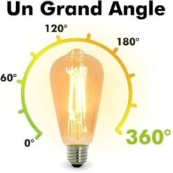 Lot De 10 AMPOULES LED E27 7W ST64 2200K Type Edison Température De Couleur: Blanc Chaud 2200K -OSRAM || EUROPALAMP Soldes Boutique 9356752 3