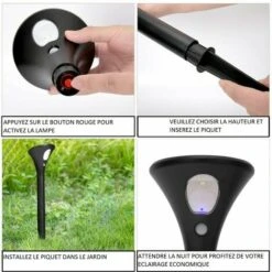 Pack De 2 Lampes LED Solaire Avec Détecteur De Mouvement -OSRAM || EUROPALAMP Soldes Boutique 93579334 5