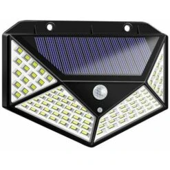 Ensemble De 2 Projecteurs Solaires Avec Détecteur De Mouvement 100led Support 270 Degrés Couleur: Noir -OSRAM || EUROPALAMP Soldes Boutique 93579416 3