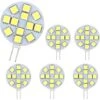 Ampoule G4 LED 2W, AC/DC12-24V, 200LM Blanc Froid 6000K, 12x 5050SMD, Équivalent Ampoule Halogène 20w, Non-Dimmable, G4 Ampoule Ronde LED Pour Lumière D'armoire, Éclairage Encastré, Lot De 6 -OSRAM || EUROPALAMP Soldes Boutique 94031420 1