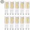 Lot De 10 Ampoules LED G9, Blanc Chaud 3000 K 5 W équivalent à Des Ampoules Halogènes 40 W 420 Lumens Non Dimmables, -OSRAM || EUROPALAMP Soldes Boutique 94109693 1