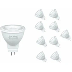 Ampoule LED GU4 / MR11 4W 12V (Pack De 10) - Blanc Froid 6000k -