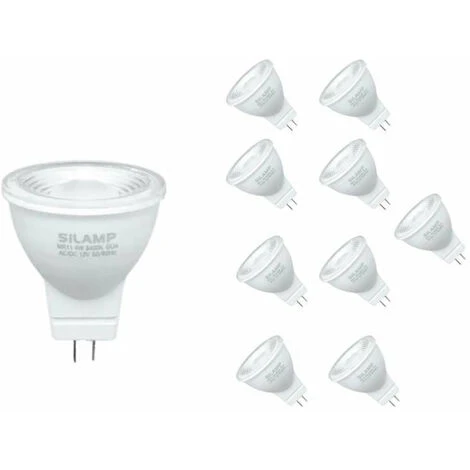 Ampoule LED GU4 / MR11 4W 12V (Pack De 10) - Blanc Froid 6000k - 3 Ampoule LED GU4 / MR11 4W 12V (Pack De 10) - Blanc Froid 6000k -