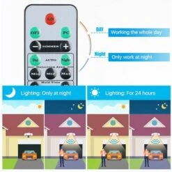 Projecteur LED Extérieur Détecteur De Mouvement 4200LM Spot Exterieur Orientable 3 Projecteurs Réglables IP65 Etanche 6500K Blanche Froide Télécommande Incluse Pour Jardin Patio Cour [Classe énergétiq -OSRAM || EUROPALAMP Soldes Boutique 94302478 5