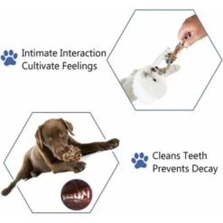 Jouet En Corde Pour Chien, Jouet En Corde Pour Chien, Ensemble De Jouets En Corde Pour Chien, Jouet à Mâcher Interactif, Bénéfique Pour Le Nettoyage Des Dents Du Chien, Pour Chiot Petits/moyens Chiens -OSRAM || EUROPALAMP Soldes Boutique 94671627 3