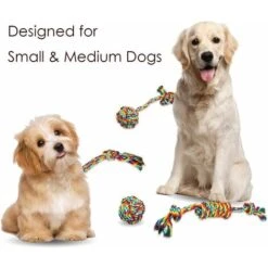 Jouet En Corde Pour Chien, Jouet En Corde Pour Chien, Ensemble De Jouets En Corde Pour Chien, Jouet à Mâcher Interactif, Bénéfique Pour Le Nettoyage Des Dents Du Chien, Pour Chiot Petits/moyens Chiens -OSRAM || EUROPALAMP Soldes Boutique 94671627 4