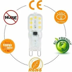 10 Ampoules LED G9 3 W, équivalentes à Des Ampoules Halogènes 33 W, Blanc Lumière Du Jour 6000 K, 800 Lm, Sans Scintillement, Non Dimmable, Ampoules à économie D'énergie G9, Angle De Faisceau 360, Ths -OSRAM || EUROPALAMP Soldes Boutique 94929277 3