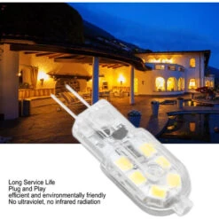 10 Pièces G4 LED Ampoule Luminosité Gradation Haute Couleur Rendu Coque Transparente Ampoules Pour Paysage Lumières DC 12V Lumière Chaude -OSRAM || EUROPALAMP Soldes Boutique 95347041 3