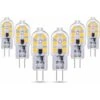 Ampoule G4 LED 12V 2W Blanc Chaud 3000K, 200lm, Équivalent Lampe Halogène G4 10W 20W, Non-dimmable, Bi-pin G4 12V LED AC DC Pour Lustre, Lampe De Table, Lot De 6 -OSRAM || EUROPALAMP Soldes Boutique 95442708 1