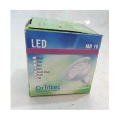 Ampoule LED 1.18W 12V AC Lumière Vert Culot G5.3 20lm Angle 25° Miroir Dichro MR16 Ouvert (LE1010G) ORBITEC 180105