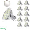 MR16 Ampoule LED Lampe Bulb, GU5.3 5W Lumière LED, Equivalent 50W Ampoule Halogène Blanc Froid 6000K 450LM AC/DC 12V-24V Non-dimmable Spot LED (Lot De 10) [Classe énergétique F]