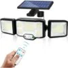 Lampe Solaire Murale D'extérieur Lampe à Led 3 Têtes 192 Leds Détecteur De Mouvement Lumière De Sécurité Projecteur Eclairage Ip65 étanche Lampe à énergie Solaire -OSRAM || EUROPALAMP Soldes Boutique 96011756 1