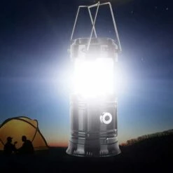 Lanterne Solaire　Lanterne De Camping à LED Solaire Et Lampe De Poche USB Pour Extérieur, Adaptée Pour Les Urgences, Les Tempêtes, Les Pannes, Les Lanternes Extérieures Portatives -OSRAM || EUROPALAMP Soldes Boutique 96339036 5