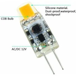 Paquet De 10, G4 LED 12v AC/DC COB A Mené La Lumière D'ampoule 3W Cool Blanc 360 Faisceau Angle -OSRAM || EUROPALAMP Soldes Boutique 96341218 4