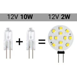 Ampoule LED G4 Bi-Pin 2W Plate 12V-DC/AC Blanc Neutre -OSRAM || EUROPALAMP Soldes Boutique 96786972 5