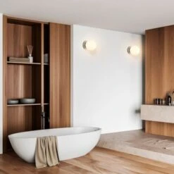 Applique Murale Avec Sphère En Verre Opale AVA Inspiration Flos IC C/W1- E27 - IP44 Chromé 9 Applique Murale Avec Sphère En Verre Opale AVA Inspiration Flos IC C/W1- E27 - IP44 Chromé -OSRAM || EUROPALAMP Soldes Boutique 96787778 3